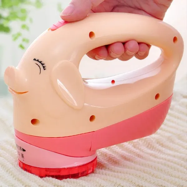 Honeycomb Cute Cartoon Piggy Design Rechargeable Lint Remover Fabric Sweater Epilator Pill Shaving Machine JA- 678